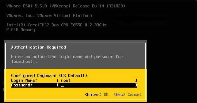 Reset a Lost ESXi Root Password