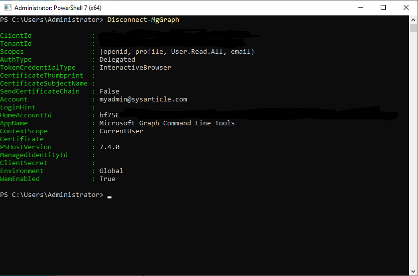 Microsoft Graph PowerShell