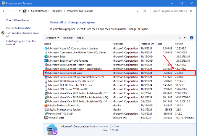 upgrade Microsoft Entra Connect